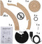 van Tjalle en Jasper - Granny Smith - Hanglamp - Bouwpakket - MDF - Zwart
