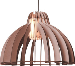 Van Tjalle en Jasper | Granny Smith XL hanglamp - Aged Pink | Bouwpakket | Extra Groot | MDF (hout) - Laser gesneden | Roze | E27 fitting | Dimbaar - Geschikt voor dimbare E27 LED lichtbron | Uniek Dutch Design Product | Gemaakt in Amsterdam