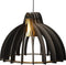 Van Tjalle en Jasper | Granny Smith XL hanglamp - Black | Extra Groot | MDF (hout) - Laser gesneden | Zwart | E27 fitting | Dimbaar - Geschikt voor dimbare E27 LED lichtbron | Uniek Dutch Design Product | Gemaakt in Amsterdam