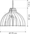 Van Tjalle en Jasper | Granny Smith XL hanglamp - Black | Extra Groot | MDF (hout) - Laser gesneden | Zwart | E27 fitting | Dimbaar - Geschikt voor dimbare E27 LED lichtbron | Uniek Dutch Design Product | Gemaakt in Amsterdam
