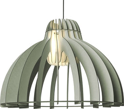 Van Tjalle en Jasper | Granny Smith XL hanglamp - Dirty Mint | Extra Groot | MDF (hout) - Laser gesneden | Mint Groen | E27 fitting | Dimbaar - Geschikt voor dimbare E27 LED lichtbron | Uniek Dutch Design Product | Gemaakt in Amsterdam