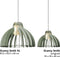 Van Tjalle en Jasper | Granny Smith XL hanglamp - Dirty Mint | Extra Groot | MDF (hout) - Laser gesneden | Mint Groen | E27 fitting | Dimbaar - Geschikt voor dimbare E27 LED lichtbron | Uniek Dutch Design Product | Gemaakt in Amsterdam