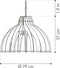 Van Tjalle en Jasper | Granny Smith XL hanglamp - Natural | Extra Groot | MDF (hout) - Laser gesneden | Hout kleur | E27 fitting | Dimbaar - Geschikt voor dimbare E27 LED lichtbron | Uniek Dutch Design Product | Gemaakt in Amsterdam