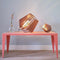 Van Tjalle en Jasper | Mini-spot tafellamp - Aged Pink | Bouwpakket | MDF (hout) | Oud Roze | E14 fitting | Laser gesneden | Sfeer licht | schemerlamp | Dutch Design