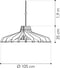 Van Tjalle en Jasper | Nikolamp Tesla XL hanglamp - Aged Pink | Bouwpakket | Extra Groot | MDF (hout) - Laser gesneden | Oud roze | E27 fitting | Dimbaar - Geschikt voor dimbare E27 LED lichtbron | Uniek Dutch Design Product | Gemaakt in Amsterdam