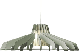 Van Tjalle en Jasper | Nikolamp Tesla XL hanglamp - Dirty Mint | Extra Groot | MDF (hout) - Laser gesneden | Mint Groen | E27 fitting | Dimbaar - Geschikt voor dimbare E27 LED lichtbron | Uniek Dutch Design Product | Gemaakt in Amsterdam