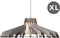 Van Tjalle en Jasper | Nikolamp Tesla XL hanglamp - Soft Grey | Bouwpakket | Extra Groot | MDF (hout) - Laser gesneden | Grijs | E27 fitting | Dimbaar - Geschikt voor dimbare E27 LED lichtbron | Uniek Dutch Design Product | Gemaakt in Amsterdam