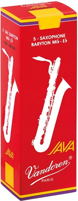 Vandoren Bariton Saxofoon Java Red Rieten - 5 Stuks Verpakking - Dikte 2.5