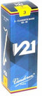 Vandoren Bas Klarinet V21 Rieten 3.5 - 5 Stuks Verpakking