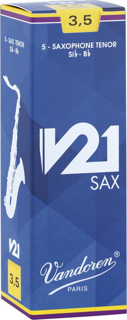 Vandoren Tenor Saxofoon V21 Rieten - 5 Stuks Verpakking - Dikte 3.0