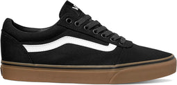 Vans Ward Canvas Heren Sneakers - Black/Gum - Maat 44
