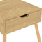 vidaXL - Nachtkastjes - 2 - st - 40x40x56 - cm - bewerkt - hout - sonoma - eikenkleurig
