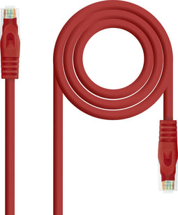 UTP Category 6 Rigid Network Cable NANOCABLE Red