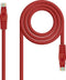 UTP Category 6 Rigid Network Cable NANOCABLE Red