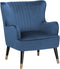 VARBERG - Fauteuil - Blauw - Fluweel