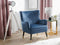 VARBERG - Fauteuil - Blauw - Fluweel