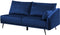 VARDE - Hoekbank 3-zits - Blauw - Rechterzijde - 245 cm - Fluweel