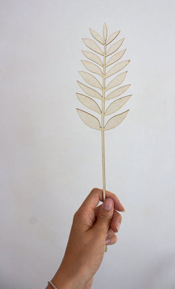 Varen blad van hout