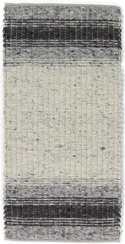 Varenna Black Vloerkleed - 200x300 - Rechthoek - Laagpolig,Structuur Tapijt - Industrieel - Grijs, Wit, Zwart