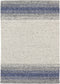 Varenna Blue Vloerkleed - 170x240 - Rechthoek - Laagpolig,Structuur Tapijt - Industrieel - Blauw, Grijs, Wit