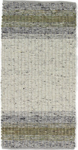 Varenna Green Vloerkleed - 250x350 - Rechthoek - Laagpolig,Structuur Tapijt - Industrieel - Grijs, Groen, Wit