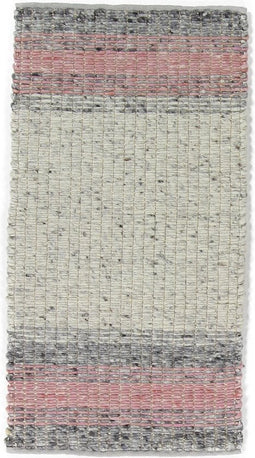 Varenna Pink Vloerkleed - 200x300 - Rechthoek - Laagpolig,Structuur Tapijt - Industrieel - Grijs, Roze, Wit