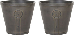 VARI - Bloempot set van 2 - Bruin - 41 cm - Klei-vezelmengsel