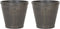 VARI - Bloempot set van 2 - Bruin - 41 cm - Klei-vezelmengsel