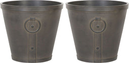 VARI - Bloempot set van 2 - Bruin - 45 cm - Klei-vezelmengsel