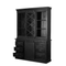 Homestylingshop Woonkamer kast Jorrit - vitrinekast met glas - vitrinekasten 160 cm