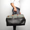 Berba Leren Weekendtas Olly 898-600 Zwart Groen