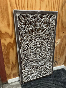 Homestylingshop Houten raampaneel Mallorca dubbelzijdig handgemaakt 50 x 90 cm