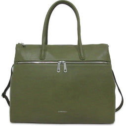 Gigi Fratelli Dames Leren Laptoptas 16-17 inch Romance Business ROM8007 Camouflage Groen
