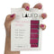 Nail foils solid purple - Attention