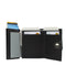RFID Mini Wallet Single Leather for Men - steel blue