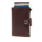 RFID Mini Wallet Single Leather for Men - brown