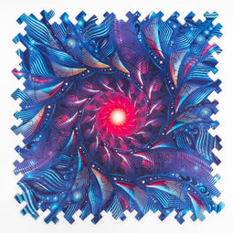 UNIDRAGON Wooden Jigsaw Puzzle Abstraction - Depth of Field - 100 pcs - 21.7x21.7 cm