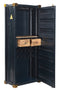 Homestylingshop Wijnkast - wijnkast metaal - wijnkast zwart 176 cm