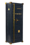 Homestylingshop Wijnkast - wijnkast metaal - wijnkast zwart 176 cm