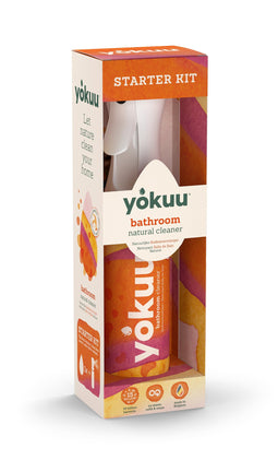YOKUU Bathroom Cleaner Starter Kit - 1 Antilime tablet with spray bottle - Refillable - Zero Waste