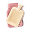 UK Made Natural Cotton Hot Water Bottle in Blush Pink