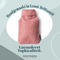 UK Made Natural Cotton Hot Water Bottle in Blush Pink