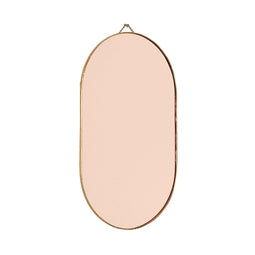 View Wall Mirror Oval Brass/Rose