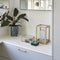 Ripple Glass Boxes Brass (set of 2)