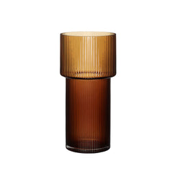 Ripple Vase Amber