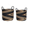 Zigzag Baskets Black (set of 2)