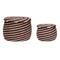 Monarch Baskets Natural/Red (set of 2)