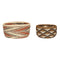 Evoke Baskets Wide Natural/Multicolour (set of 2)