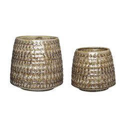 Capri Pots Brown (set of 2)