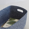 Mellow Felt Baskets Blue (set of 4)